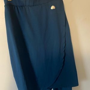 SNOGA ATHLETICS faux wrap skirt in blue